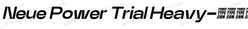 Neue Power Trial Heavy字体转换
